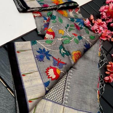 Akshara digital print Paithani saree clothes wholesale